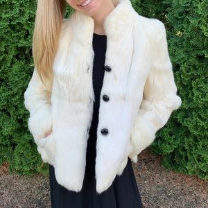 Short White Fur Coat